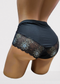 Дамска бикина микрофибър MISS MARIS 1262 черно/ зелено