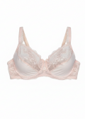 Дамски сутиен мека чаша, микрофибър и дантела RIM 9507 - 1 Pale Blush