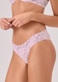 Дамска бразилиана от щампована дантела INFIORE 4296 Blossom Rosa