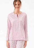 Дамска памучна пижама INFIORE 4234 Wildlove, Rosa/ yogurt