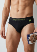 Мъжки слип с външен ластик Sergio Tacchini 7010 ass.3 Black 1