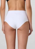 Безшевна памучна бикина с висока талия JADEA 8011, Bianco