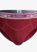 Слип външен ластик LORD 247 Sport Stars бордо