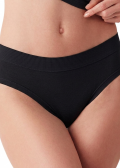 Дамска памучна бикина COTONELLA GD019, Black, комплект от 2 чифта