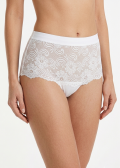 Дамски дантелен боксер Venerastyl 200, бяло