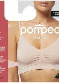 Безшевно бюстие с тънки презрамки POMPEA Seamless Brassiere, Bianco