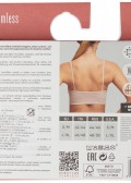 Безшевно бюстие с тънки презрамки POMPEA Seamless Brassiere, Bianco