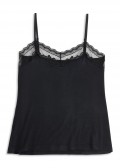 Дамски корсаж с тънки презрамки, модал COTONELLA ADC59, Black