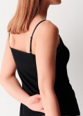 Дамски корсаж с тънки презрамки, модал COTONELLA ADC59, Black