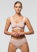 Безшевно бюстие с широки презрамки POMPEA Seamless Brassiere, Skin