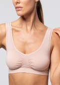 Безшевно бюстие с широки презрамки POMPEA Seamless Brassiere, Skin