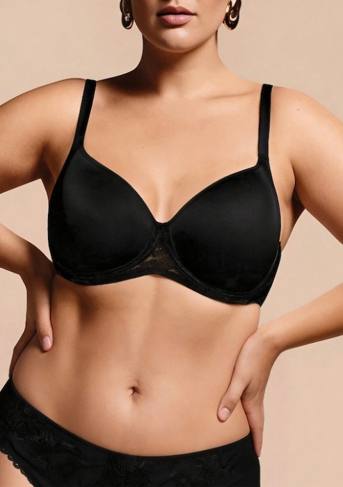 Дамски сутиен, формовани Stretch Spacer чашки LORMAR Icona 1452, Nero