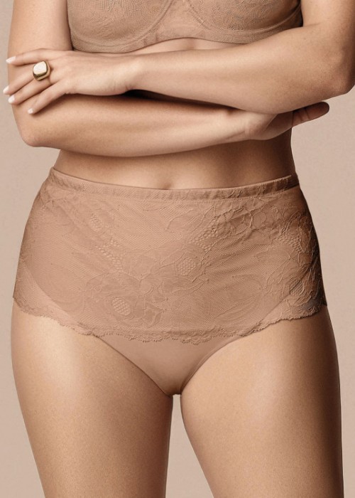 Дамска бикина с висока талия LORMAR DEA 4457, Honey