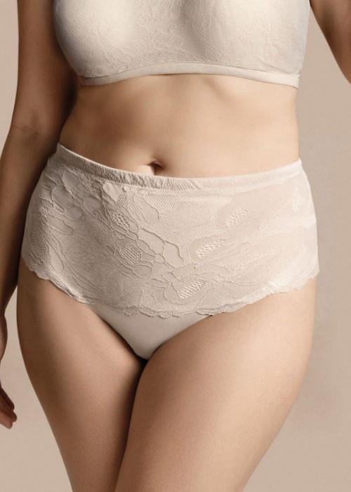 Дамска бикина с висока талия LORMAR DEA 4457, Milk