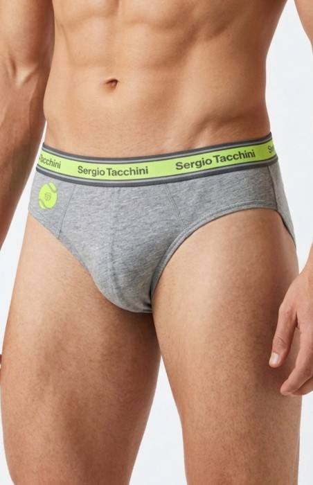 Мъжки слип с външен ластик Sergio Tacchini 7010 - 51, Grigio melange